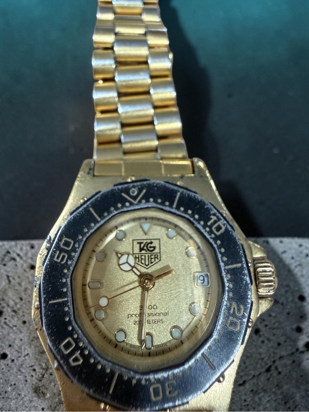 Vintage TAG Heuer Professional 200M Two-Tone Swiss Watch